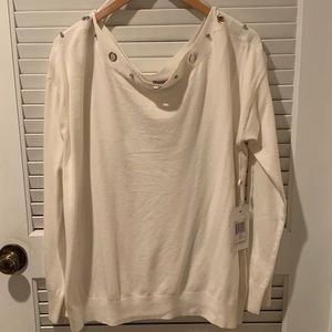 Evolution by Cyrus White Boatneck Sweater